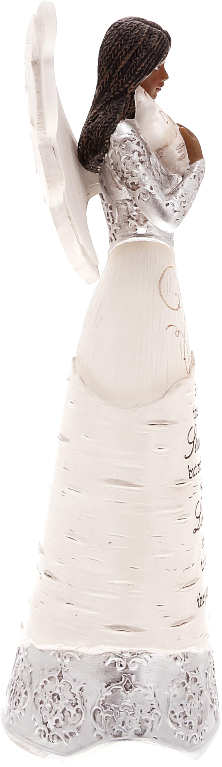 Pavilion Gift Company - Stars In The Sky - 9'' Ebony African American Angel Figurine Religious Memorial Bereavement In Memory Lo