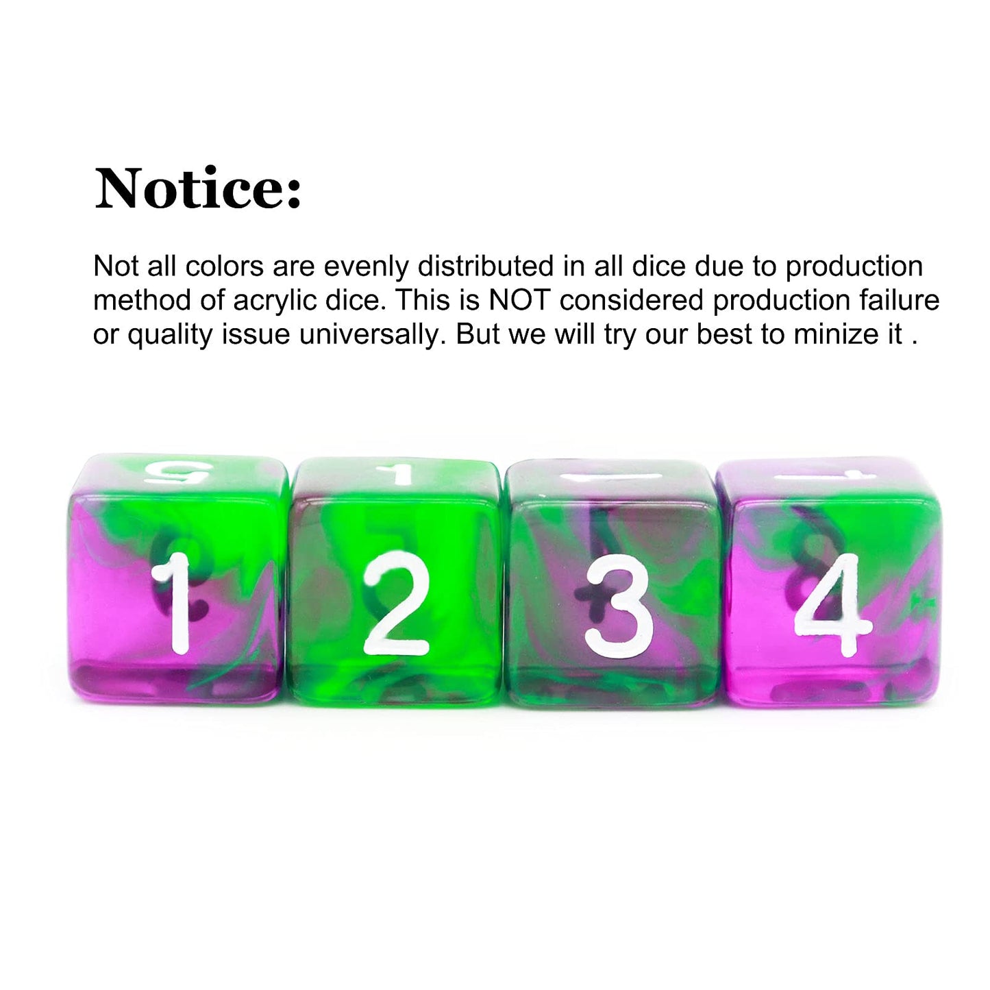 Haxtec 11 Piece Dice Set Extra D6 D20 Compatible with Dungeons and Dragons 5e RPG Games-Green Purple