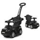 Honey Joy Ride On Push Car, Foot To Floor Ride On Sliding Car Push Handle & Detachable Guardrail, Sound & Lights, Under Seat Storage, Push Cars For Toddlers 1-3, Gift For Kids Boys Girls(Black)