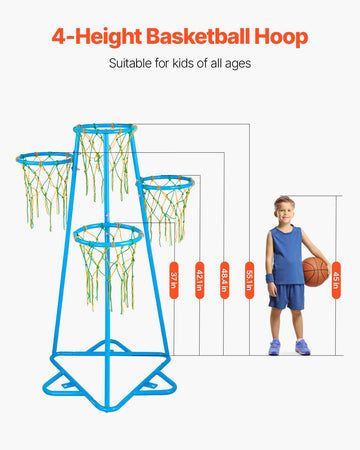 VEVOR Indoor Basketball Hoop for Kids, Over The Door Mini Basketball Hoops with Electronic Scoreboard, Mini Hoop with Scoring &