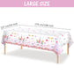 3 Pieces Unicorn Tablecloth Unicorn Table Covers Unicorn Themed Table Cloth Disposable Plastic Magical Unicorn Tablecloth for Bi