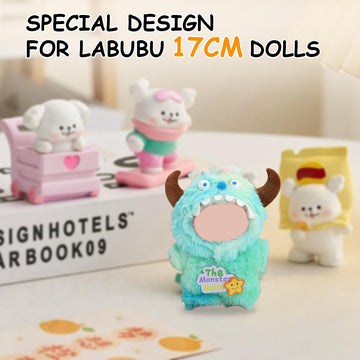 17cm Doll Clothes Set  enhanced Jeans & Knitted Sweater Outfit for 17cm 15cm Dolls  Cute Dress Up Fashion  No Doll Included (Monsters  17cm/15cm)