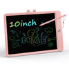 QIAOBUQI LCD Writing Tablet for Kids, 10 InchPortable Colorful Drawing Tablet, Toddler Drawing Pads, Travel Learning Toys for Ki