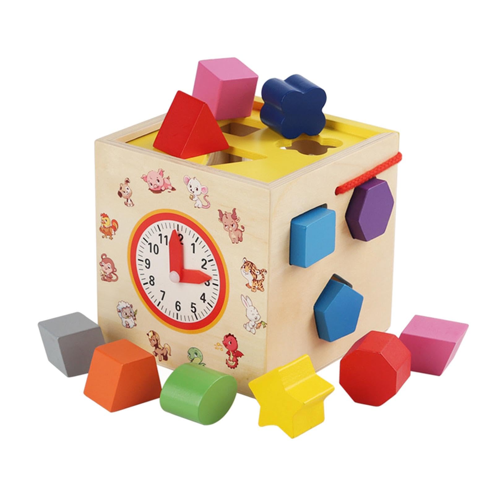 Jazzy Pearls Toddlers Shape Sorter Toys Interactive For Game Sensory Exploration Birthday|Toys & Hobbies | Educational|1 Wooden 