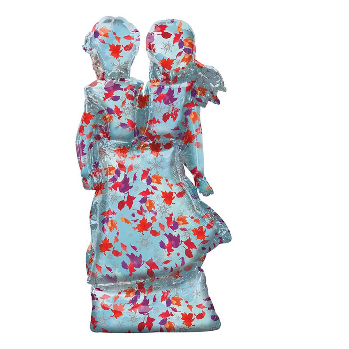 amscan 58 Anagram Frozen 2 Elsa & Anna Airwalkers Foil Balloon, Multicolor
