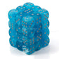 Chessex Manufacturing Chx27966 12 Mm D6 Cube Gnd Luminary Sky & Silver Dice - 36 Piece