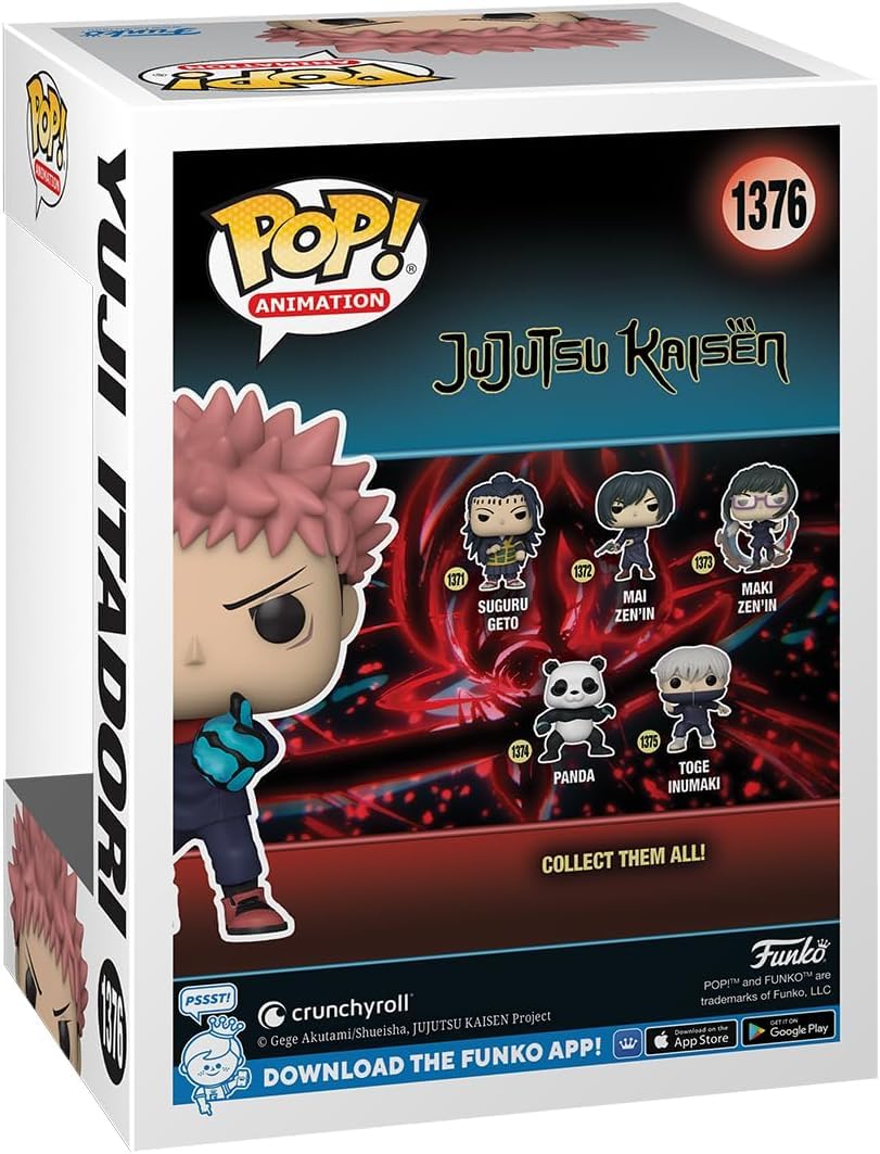 Pop! Animation: Jujutsu Kaisen - Yuji Itadori (Divergent Fist) Gitd Exclusive Bundled With Compatible Box Protector Case