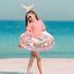 Ginkago Pool Floats Inflatable Swimming Rings Mermaid Tail Tubes Glitters Water Party Summer Beach For Kids And Adults