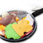 25 Pcs Play Food Kids Toy Set For Toddlers, Kitchen Cooking Toy Fast Food Pretend Play Toy Grill Set With Pan, Spatula & Sauce B