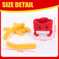 Funny Positive French Fries Cute Crochet Toy With Positive Card Cheer Up Funny Gag Gifts For Best Friend Birthday Housewarming Women Teacher Fall (French Fries)