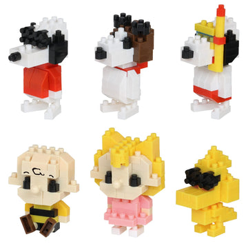 Nanoblock - Peanuts - Peanuts Vol. 3 (Blind Box Complete Set), Mininano Series Building Kit