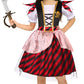 Girls Pirate Costume Buccaneer Princess Costume For Halloween Party Dress Up (7-9 Years)