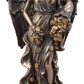 Ebros Gift Roman Greek Goddess Fortuna With Bountiful Gold Coins Statue 11.5' H Tyche Lady Of Fate Fortune Prosperity Providence Figurine