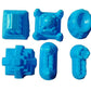 Bestubuy Clay Mould Castle Design (Sky Blue) 6 Pcs Set