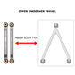 INJORA High Clearance Front 4 Links Set for SCX24 Gladiator Dodge Power Wagon 1/24 RC Crawler Car Axial, 8PCS (Grey)