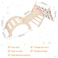 Joyspirit 3 Pcs Toddler Indoor Climbing Toy, Wooden Gym Playset, Playground Jungle Gym, Baby Triangle Folding Climbing For Climb