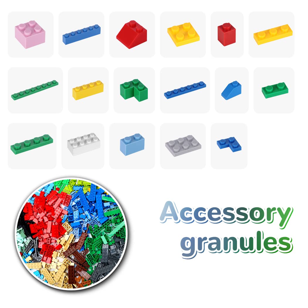 Unirolic Classic Building Bricks Set, 500 Pieces Basic Building Blocks, Stem Creative Compatible With All Major Brands, Ideal Educational Toy For Kids Teens