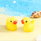 DZTIAN Yellow 130 Mini Resin Duck Garden Duck Class Activity Micro Landscape Decoration Ducklings Toy House Prank Christmas DIY