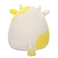 Squishmallows Original 19 cm Plush Toy - Bodie the Cow Yellow and White - Soft Official Jazwares Stuffed Animal