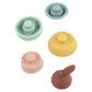 Hudson Baby Silicone Stacking Toy  Pear  One Size