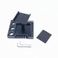 KingVal Metal RC Car Work Stand Repair Workstation Platform Compatible with TRX4M SCX24 FCX24 1/18 1/24 RC Mini Crawler Car (Bla