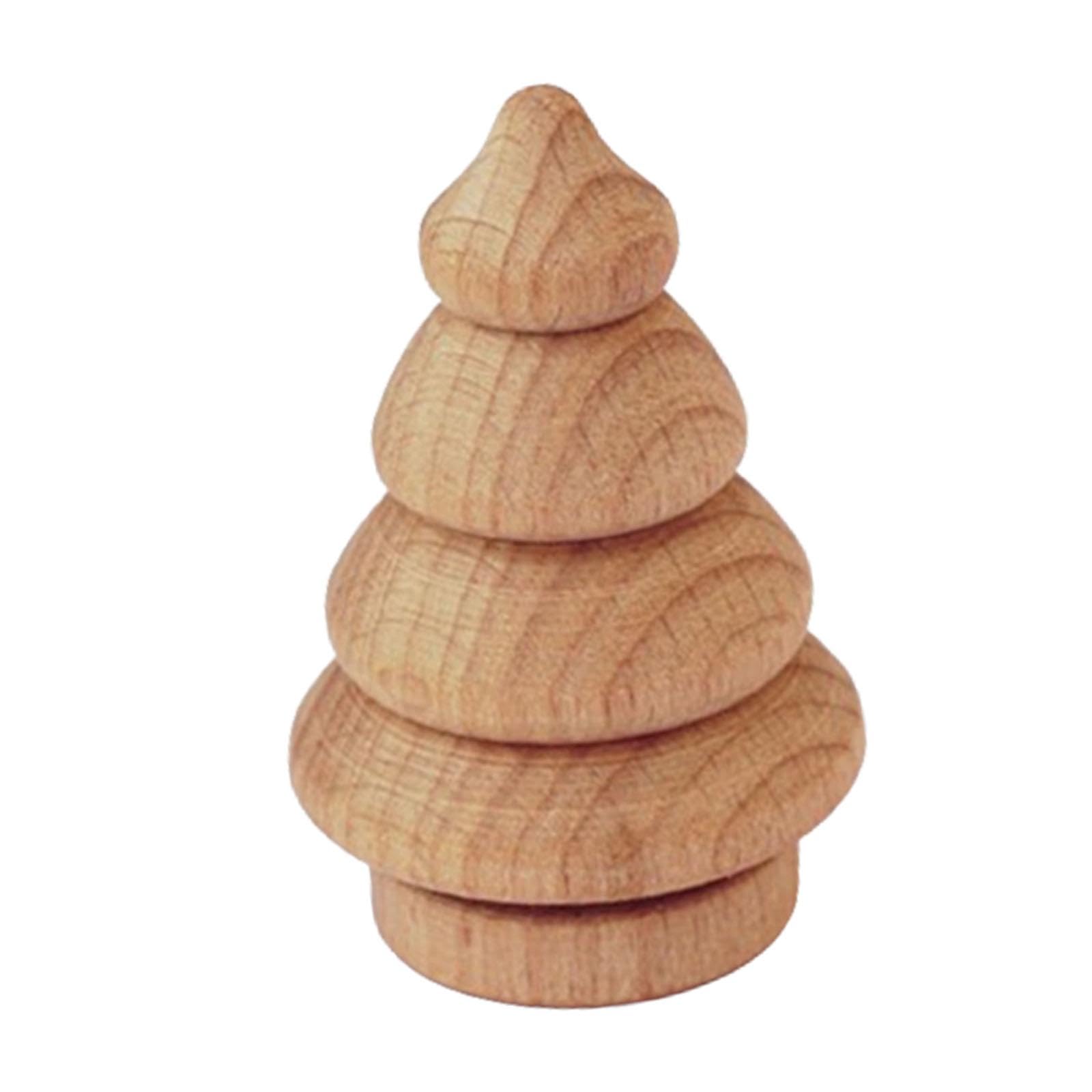 Ecomistiq Miniature Trees Drawing Doll Toy Unfinished Mini Tree For Painting 5.6Cm | Wooden Pieces Crafting MultiPurpose Craft 