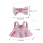 GDLSYLGHY Doll Clothes Set for LABUBU  Beautiful Outfits Suits Optimal for Your 5.9-6.7in Dolls Dressing Up  BubuDoll Clothing Accessories with Random Color Rain Boots(Pink Dress Suit with Bow)