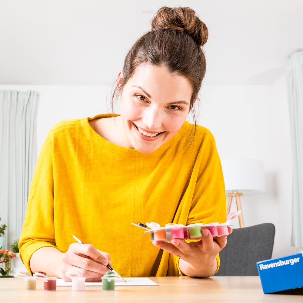 Ravensburger Singing Kitten Paint by Numbers Kit for Children - Painting Arts and Crafts for Kids Age 12 Years Up