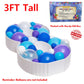 Joybox Design 3Ft Mosaic Balloon Frame Number 8 Marquee Light Up Kit, Pre-Cut Foam Board For Birthday Decoration