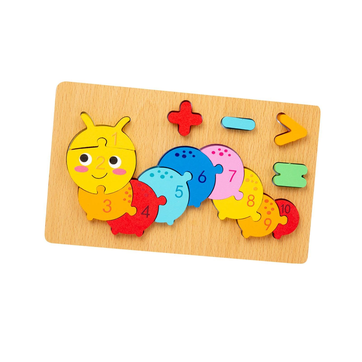 MerishoppNumber Puzzle Montessori Toys For 3 Year Old For Preschool Fine Motor Skills Caterpillar|Baby|Toys For Baby|Development
