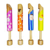 Fartime 4-Piece Set Wood Slide Whistle Toy, Colorful, Lovely Design, Children'S Fun Music Toys, 7.5 Inches