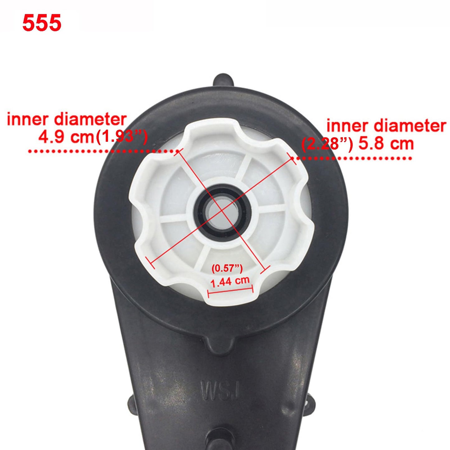 2 Pcs RS555 24V Gearbox for Ride On Toy Cars,Motorcycles Powered Wheels High Speed 555 Drive Engine with Motors (2PCS 555 24V 18