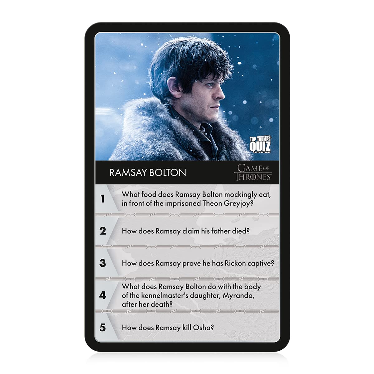 Top Trumps Game of Thrones Quiz Game - Trivia Cards for Ages 8+, One Size, Cardstock, WM03544-EN2-6, Fun Educational Gift