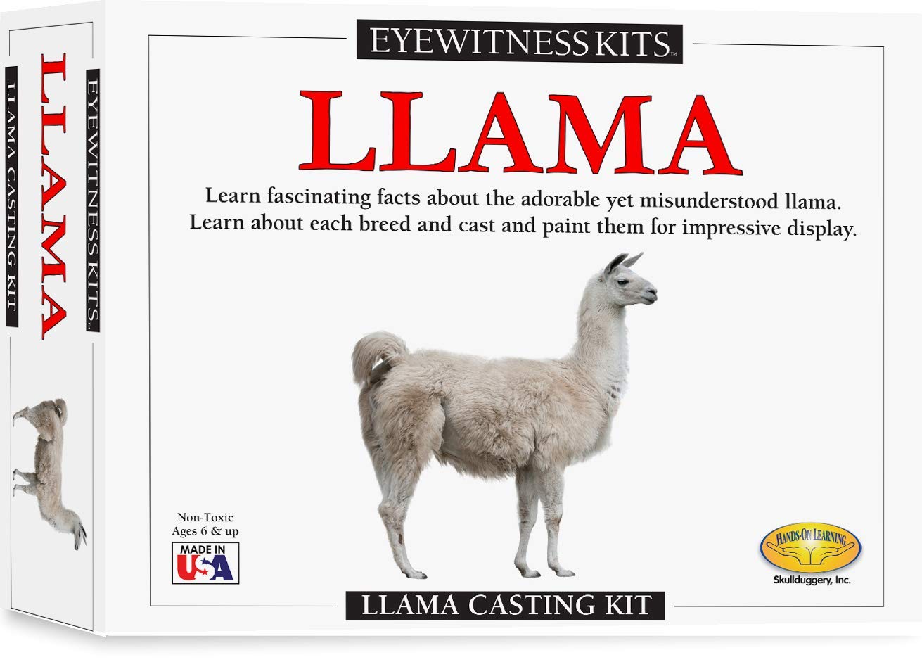 Eyewitness Kits Perfect Cast Llama Cast, Paint, Display And Learn Craft Kit