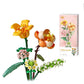 MEIEST Mini Building Blocks Flower Bouquet Plant Model Set Creative DIY Artificial Flowers Botanical Collection Construction Bricks Toy for Kids mature-themed Eternal Home Decor (Energy) (1658)