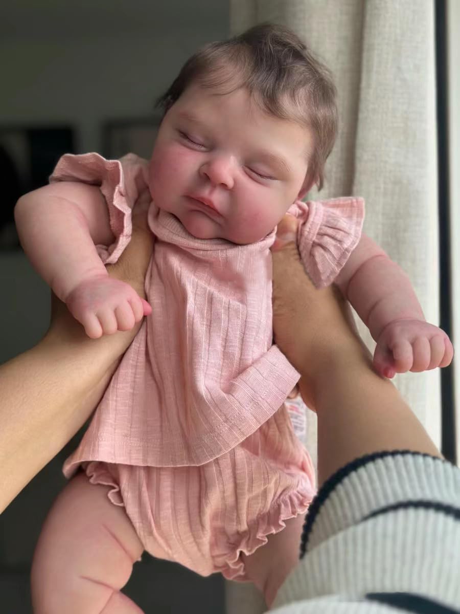 Lifelike Reborn Baby Dolls 19 Inch Baby Soft Body Realistic-Newborn Baby Dolls Poseable Real Life Baby Dolls Girl With Clothes G