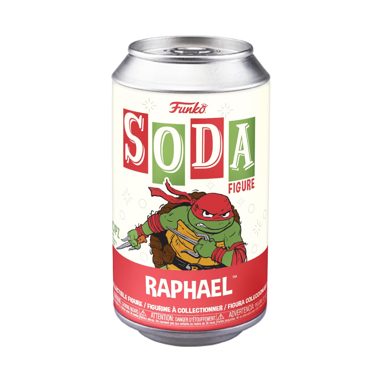 Funko Vinyl Soda: Teenage Mutant Ninja Turtles (Tmnt) - Raphael - 1/6 Odds For Rare Chase Variant - Collectable Vinyl Figure - Gift Idea - Official Merchandise