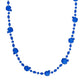 Football Helmet Bead Necklaces Non Metallic Blue Pack Of 12