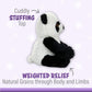 Warm Pals - Bamboo Panda - 1.5Lbs - Cozy Microwavable Lavender Scented Plush Toys - Heated Stuffed Animal - Heatable Coolable Bedtime Comfort Plushie