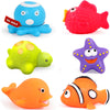 Bath Toys For Kids Ages 1-3, No Hole Ocean Sea Animal Pool Toys, Baby Toddler Bathtub Floating Toy Water Party Decoration Gifts