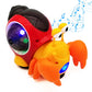 Tipmant Baby Toddler Electric Crab Cute Electronic Animal Vehicle Car Toy Crawl, Play Music, Luminous Light Kids Birthday (Orange)