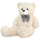 Sausudols Giant Teddy Bear 55" Plush - Soft Cream Stuffed Animal Gift for Kids & Girlfriend, Valentine's Day, Christmas, Birthday