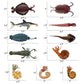 RCOMG 11PCS Prehistoric Sea Creatures Toys, Ancient Cambrian Ocean Animal Figurines Plastic Educational Marine Animal Figures fo