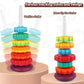 Juxue Spinning Toy, Rainbow Stacking Toys For Toddlers 1-3, Ring Stacker Baby Toys 6 To 12 Months, 1 One Year Old Girl Boy Christmas Birthday Gifts, Montessori Autism Sensory Toy
