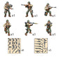 MEIEST 6 PCS Mini WWII Soldier Military Action Figures  Army Model Building Block Toys with Multiple Military  Accessories Party Favors Set for Kids (US Army)