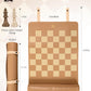 Dn Deconation Portable Travel Chess Set, Small Roll Up Chess Board With Resin Pieces, Traveling Chess Sets For Adults, Kids, Lux