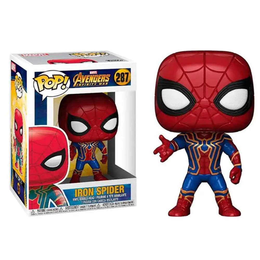 Funko POP! Iron Spider Figure - Marvel Avengers Infinity War - Multicolor - Standard Size - Vinyl - Model 26465