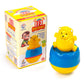 RATNAS Leo Roly Poly Push and Shake Wobbling Bell Sounds Musical Rattling Toy for New Born Baby & Toddlers