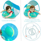 Myir Jun Baby Pool Float With Canopy, Inflatable Baby Pool Float Toddler Float Children Baby Float For Pool Baby Swim Trainer Toddler Swim Float (Blue, S,Float With Canopy)