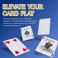 Hat Trick Magic Bicycle Rider Back Gaff Playing Card Decks (Blank Face, Blue Back)
